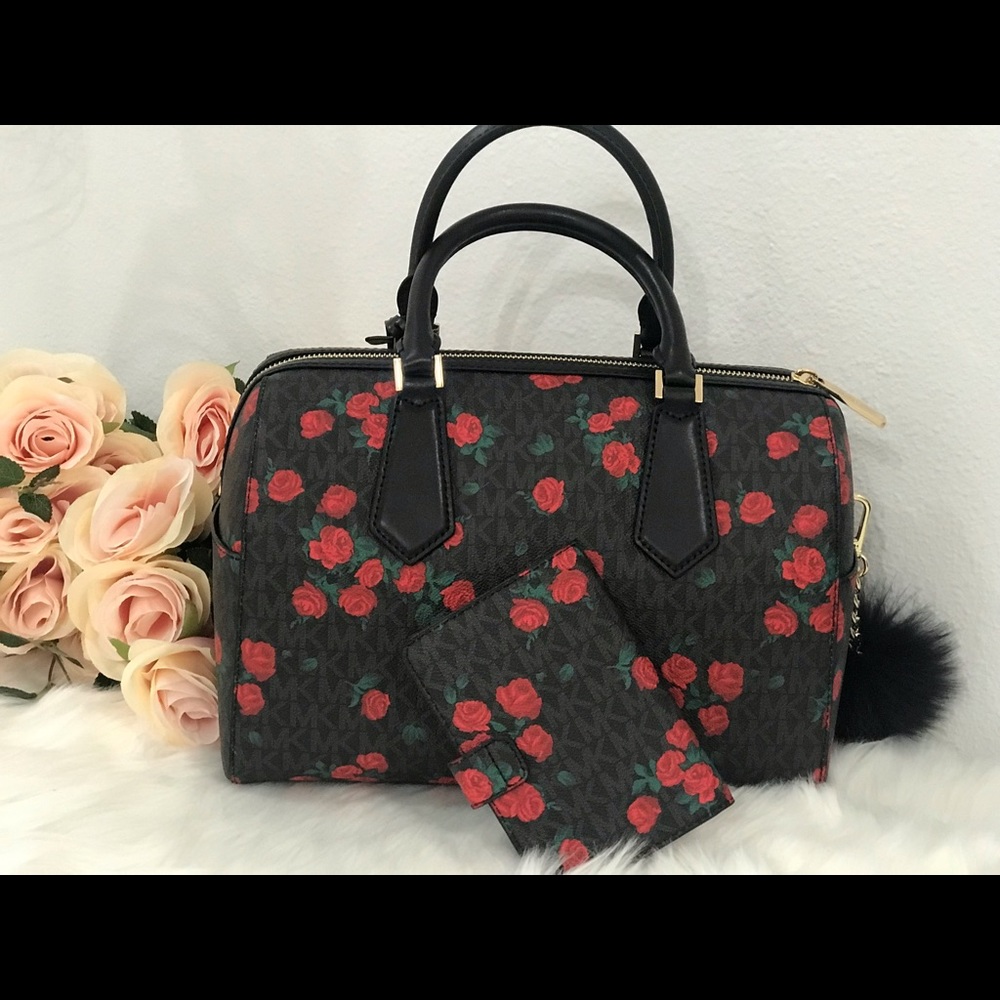 🌷Authentic MICHAEL KORS Floral Satchel Bag Set🌷 - Picture 4 of 8